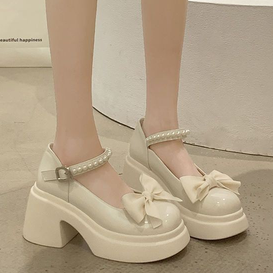 Xăng đan Cao Gót Hở Ngón Đính Nơ Màu Đen Thời Trang Mùa Hè Cho Nữ