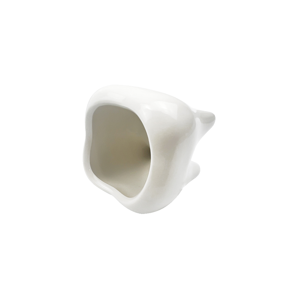 Chậu Hoa Sứ Hình Chiếc Răng Kèm Giá Đỡ Bút Sáng Tạo Trang Trí Nhà Cửa / Sân Vườn