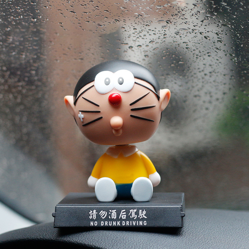 Mô Hình Nhân Vật Doraemon Nobita Nobi Đầu Lắc Bằng PVC 10cm Có Giá Đỡ Điện Thoại Trang Trí Xe Hơi 8 Kiểu