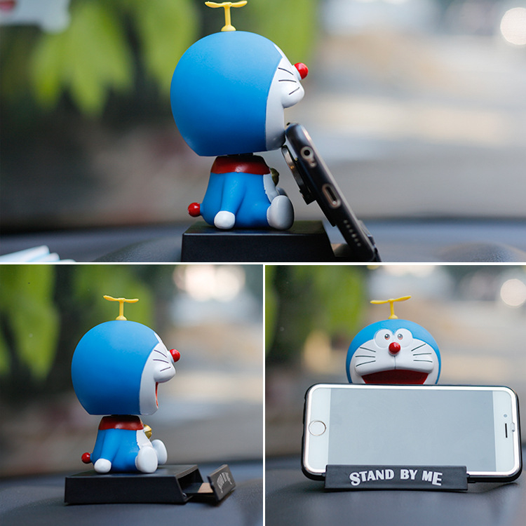 Mô Hình Nhân Vật Doraemon Nobita Nobi Đầu Lắc Bằng PVC 10cm Có Giá Đỡ Điện Thoại Trang Trí Xe Hơi 8 Kiểu