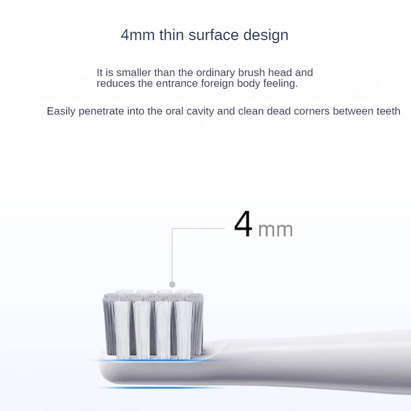 Set 4 Đầu Bàn Chải Đánh Răng Điện Xiaomi EX3 Mijia pinjing Sonic Thay Thế Tiện Lợi