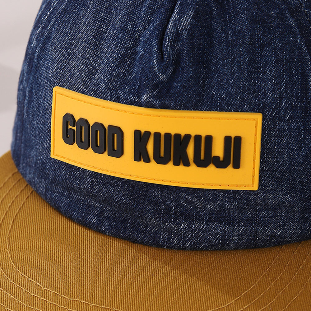 Mũ Lưỡi Trai Denim Phong Cách Hip hop Thời Trang Mùa Thu Cho Bé 3-8 Tuổi