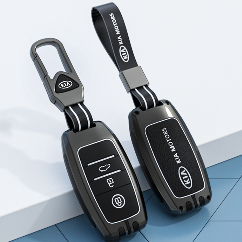 Vỏ Chìa Khóa Ô Tô Kia Seltos, Soluto, K3, Cerato 14-18, Sorento, Morning 2021Ốp chìa khóa xe Kia Sorento, Morning , Cerato, K3, Seltos kèm móc đeo