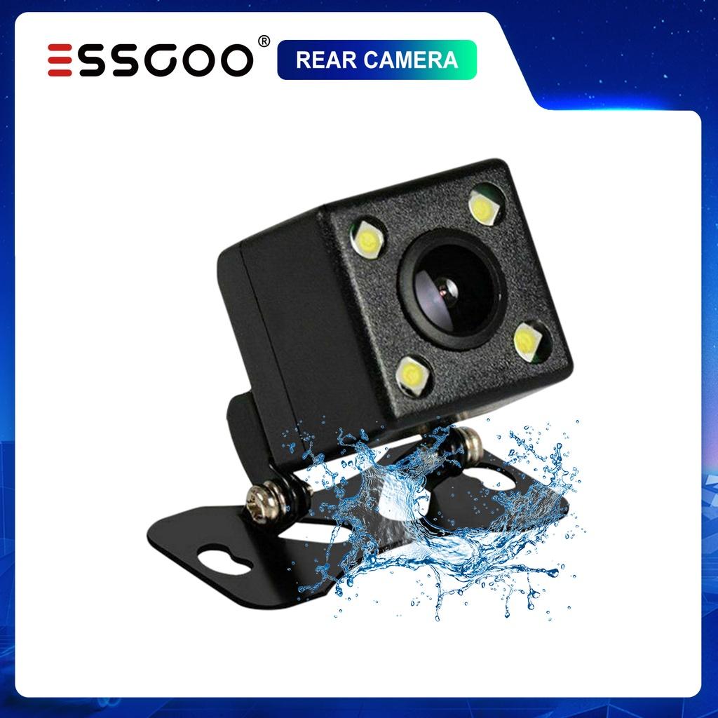 Bộ Camera Sau Cho Xe Hơi Với 4 Bóng Đèn LED Hỗ Trợ Quay Ban Đêm, Chống Thấm Nước