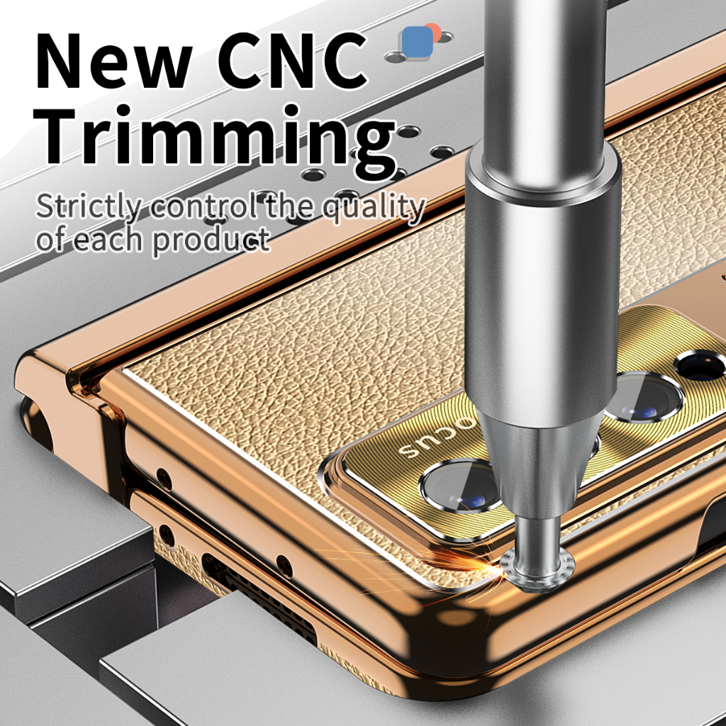 Ốp Điện Thoại Da Kèm Ngăn Đựng Bút Ẩn Cho Samsung Galaxy Z Fold 5 5G Z Fold 4