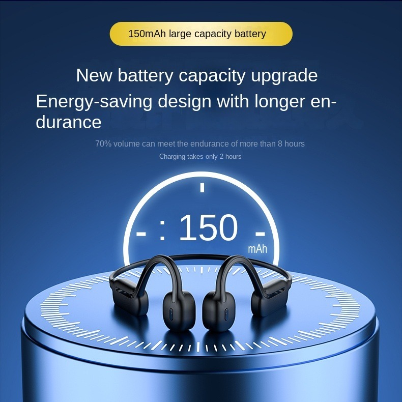 XIAOMI Tai nghe dẫn xương bơi Bluetooth không dây IPX8 Máy nghe nhạc MP3 32GB không thấm nước Tai nghe Hifi với tai nghe mic