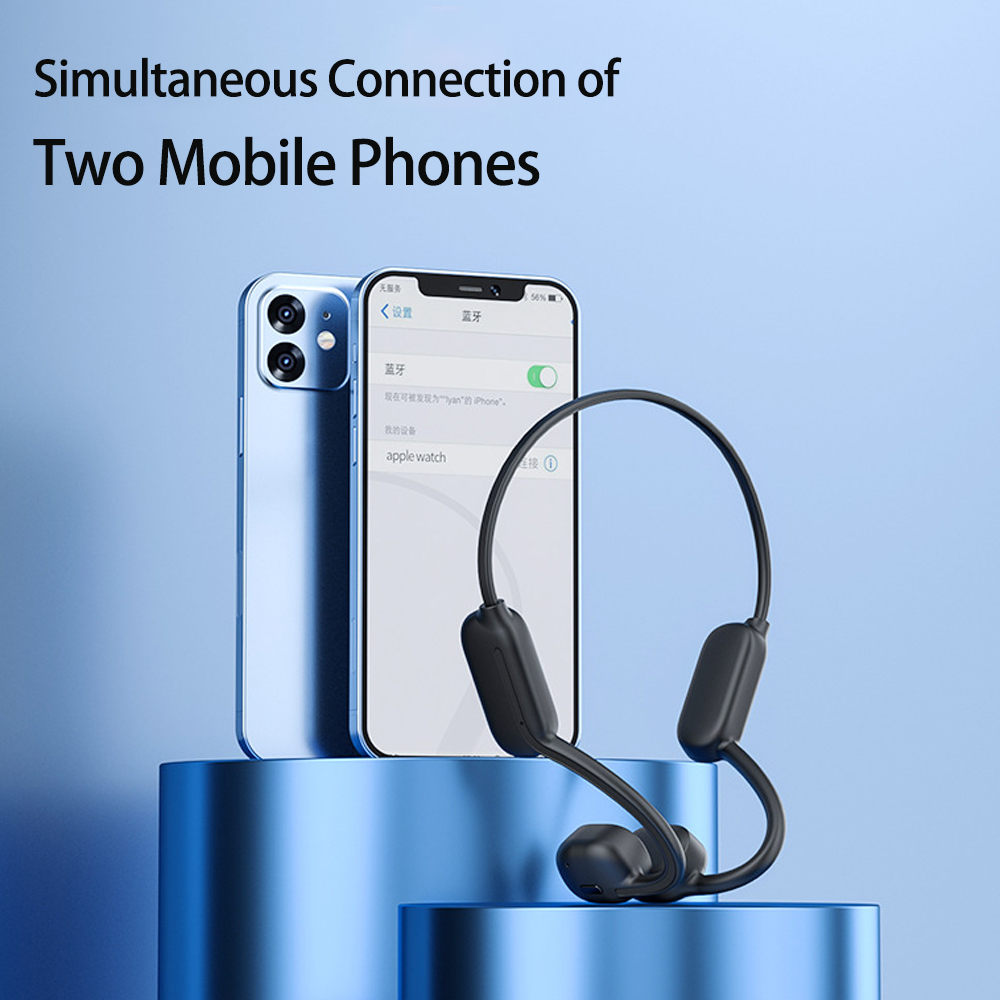 XIAOMI Tai nghe dẫn xương bơi Bluetooth không dây IPX8 Máy nghe nhạc MP3 32GB không thấm nước Tai nghe Hifi với tai nghe mic