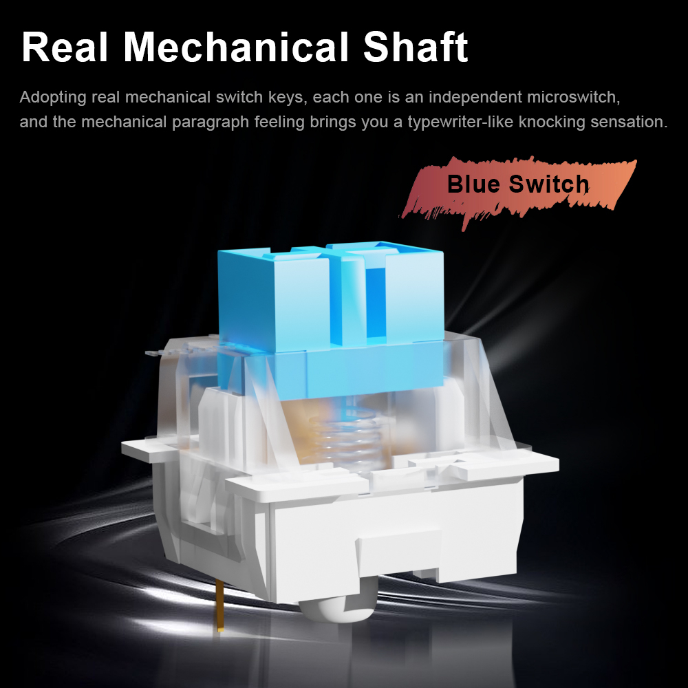 Bàn Phím Mini Không Dây E-YOOSO K722 RGB 2.4Ghz 44 Phím Dành Cho Game Thủ