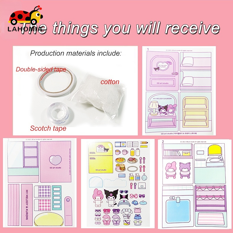 Lahomia Dress Up Doudou Kids Giáo dục Handmade Diy Crayon Vải Búp bê