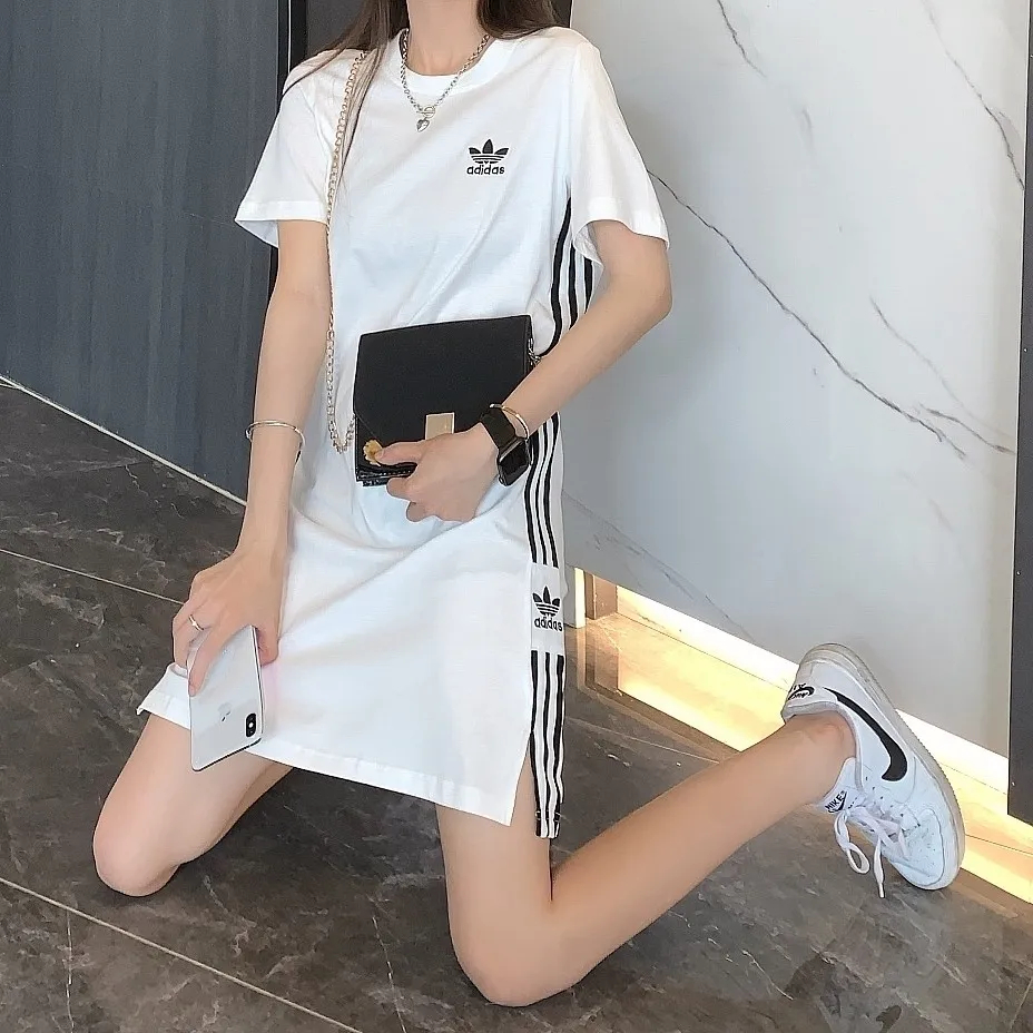 Đầm Thun Cotton Nguyên Chất Tay Ngắn Thời Trang Mùa Hè 2023