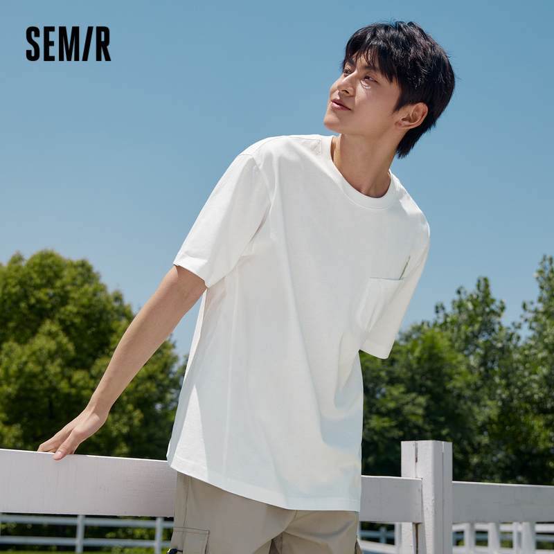 Semir Áo Thun Cotton Tay Ngắn Dáng Rộng Thoải Mái Thời Trang Mùa Hè 2023 Cho Nam
