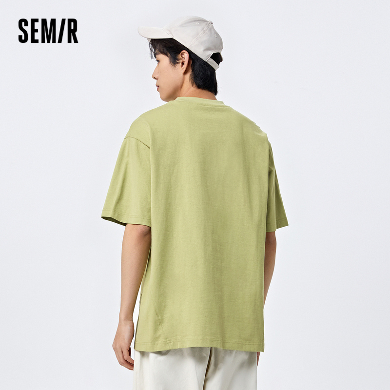 Semir Áo Thun Cotton Tay Ngắn Dáng Rộng Thoải Mái Thời Trang Mùa Hè 2023 Cho Nam