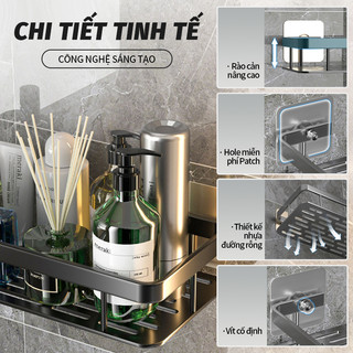 Kệ Góc Nhà Tắm Inox 304 đa năng dán tường tiện dụng dành cho nhà tắm