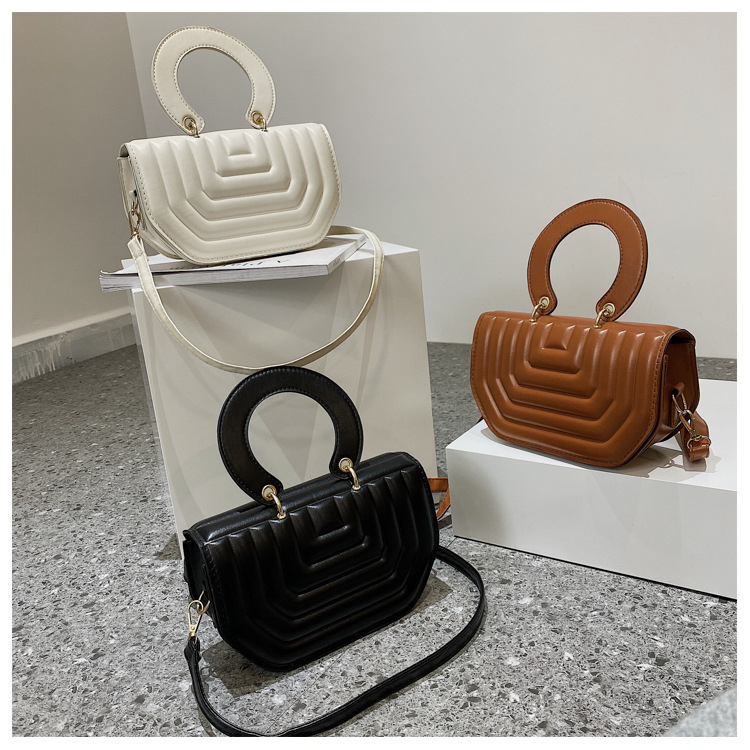 Túi đeo vai xách tay dáng vuông nhỏ thiết kế đơn giản thời trang thu đông mới dành cho nữ