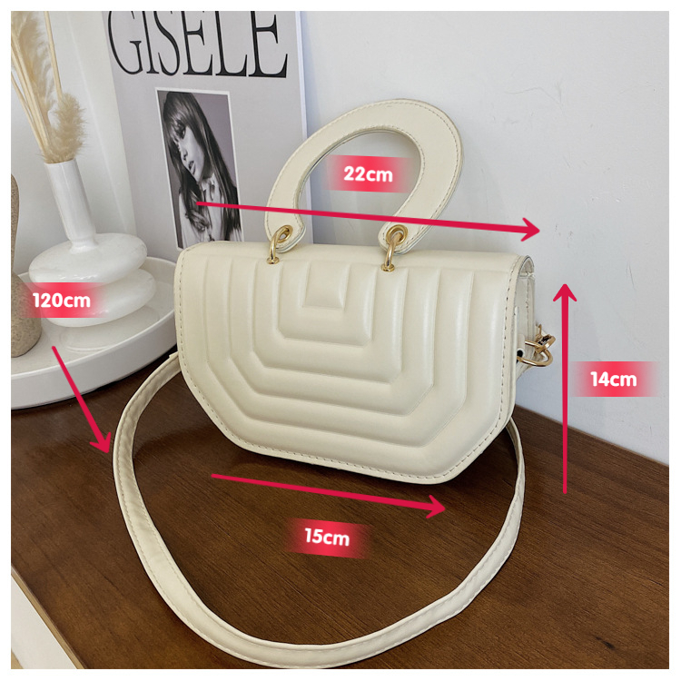 Túi đeo vai xách tay dáng vuông nhỏ thiết kế đơn giản thời trang thu đông mới dành cho nữ