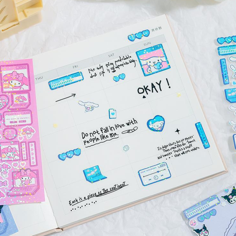 Sanrio Nhãn Dán Trang Trí Hình Chú Chó Kulomi Yugui Chống Thấm Nước