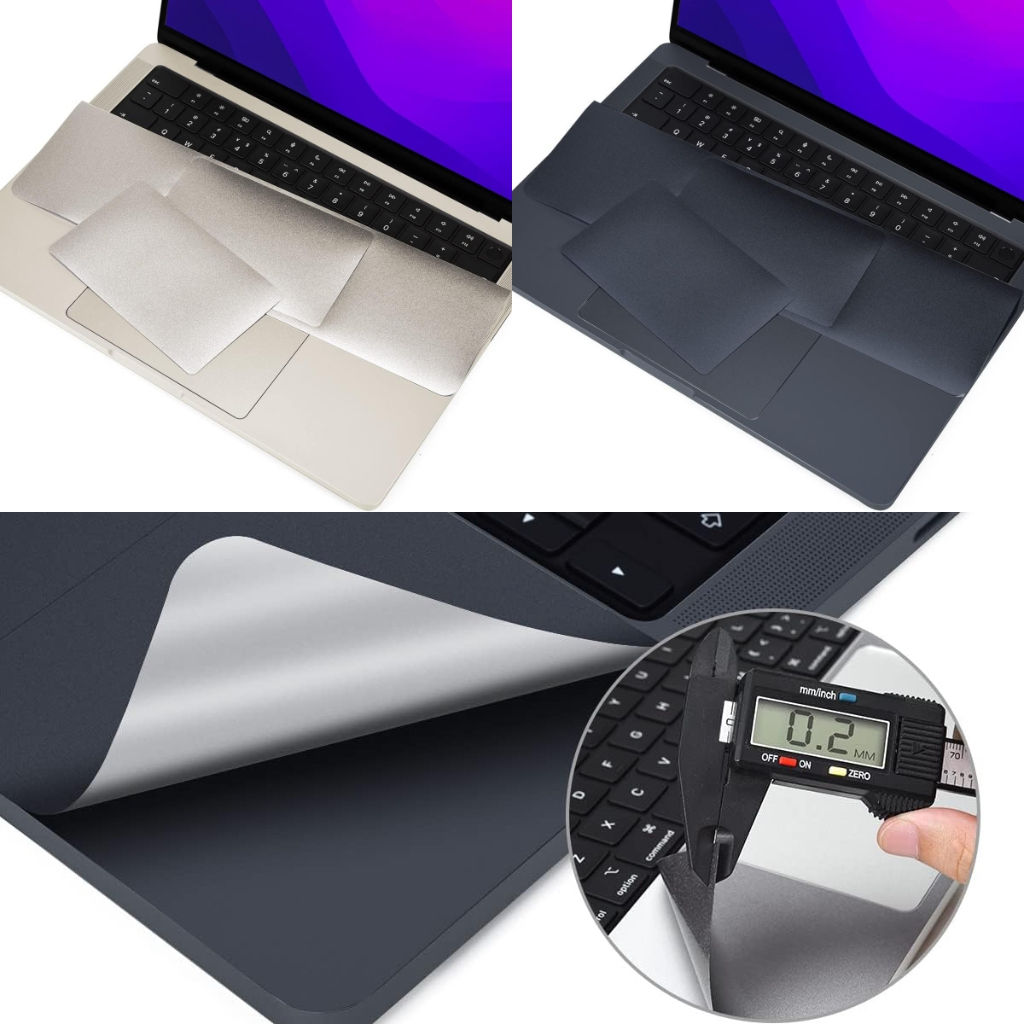 Midnight and starlight sticker tương thích cho macbook air 15 a2941 2023 2022 air 13,6 inch case a2681 wrist rest cover half palm rest cover full sticker