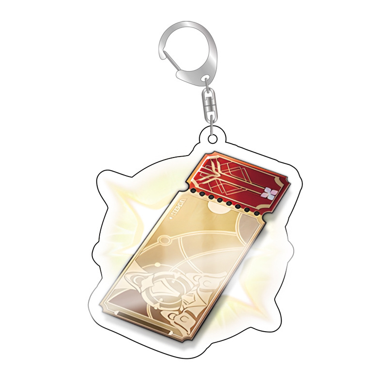 Móc Khóa Acrylic Hình Vé Máy Bay Trong Game Honkai: Star