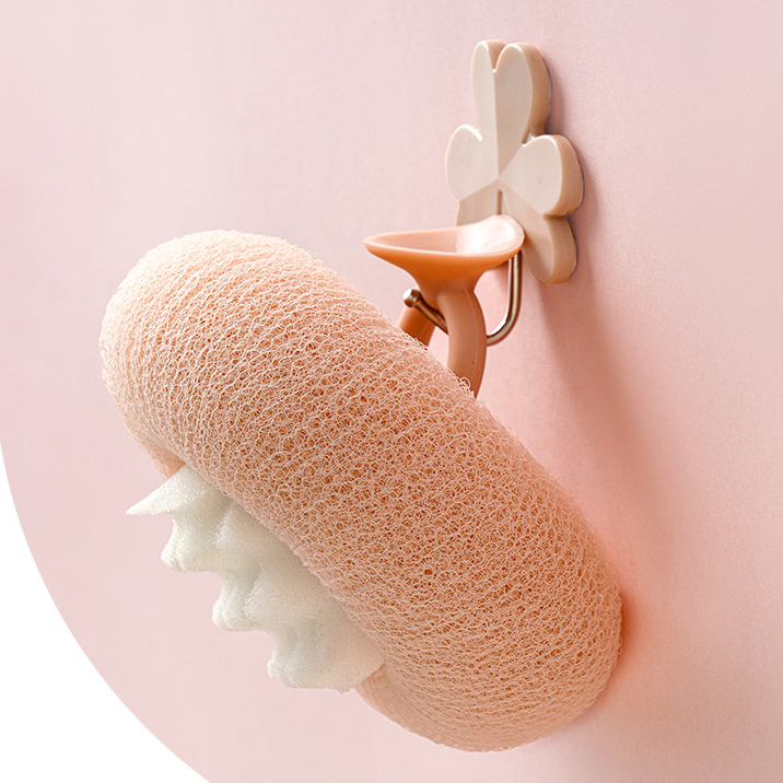 Bông Tắm Bọt Biển Có Giác Hút Chống Trượt Dễ Lau Chùi Phù Hợp Với Phụ Nữ Và Trẻ Em