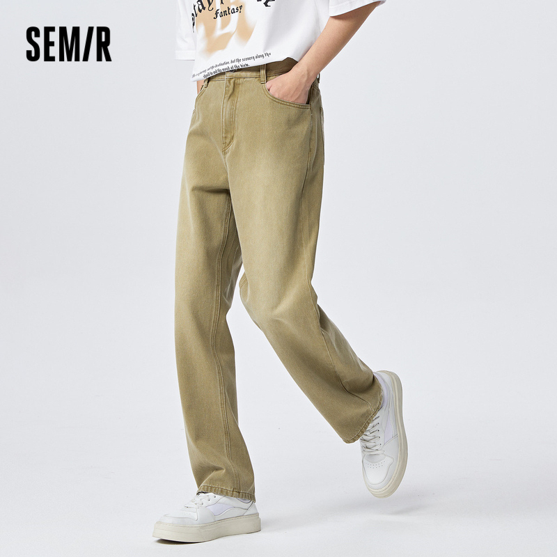 Semir Quần Jean Dài Dáng Rộng Ống Suông Thiết Kế Giản Dị Thời Trang Mùa Hè Dành Cho Nam