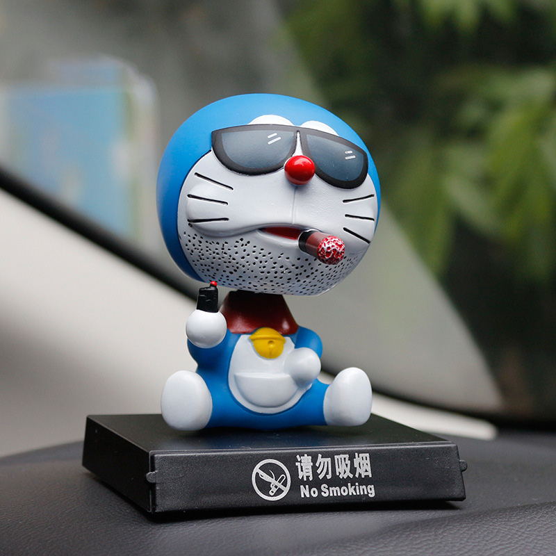 Mô Hình Nhân Vật Doraemon Nobita Nobi Đầu Lắc Bằng PVC 10cm Có Giá Đỡ Điện Thoại Trang Trí Xe Hơi 8 Kiểu
