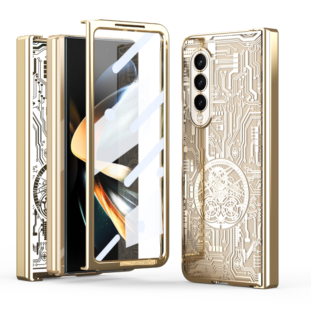 Ốp Điện Thoại Trong Suốt Mạ Điện Chống Rơi Cho Samsung Galaxy Fold5 Z FOLD 4 5G