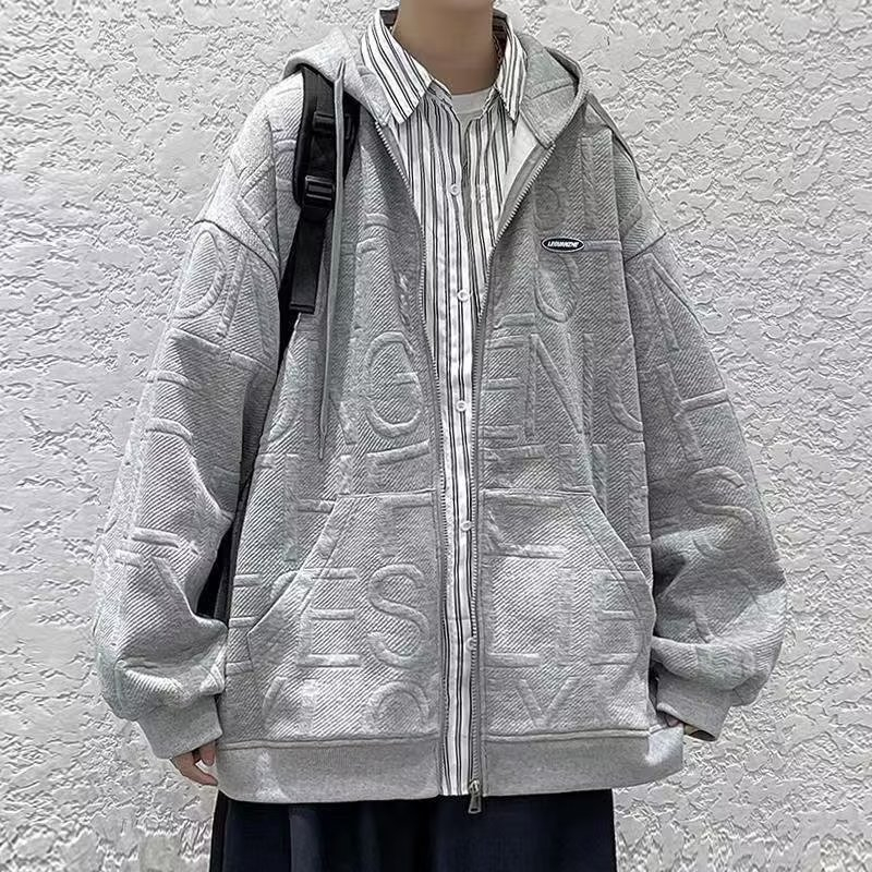 Áo Khoác Hoodie Cardigan Màu Trơn Có Nón Và Khóa Kéo In Chữ Waffle 3 Màu Thời Trang Hàn Quốc Cho Cặp Đôiáo khoác hoodie nam form rộng áo khoác hoodie cặp