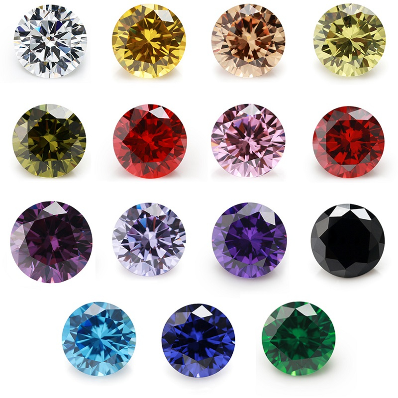 Set Đá Pha Lê Tròn 15 Màu Size 4.0~10.0mm 5A