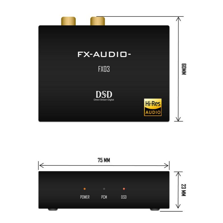 Thẻ Giải Mã Âm Thanh Feixiang FX-03 ES9028Q2M Hỗ Trợ 384K DSD256