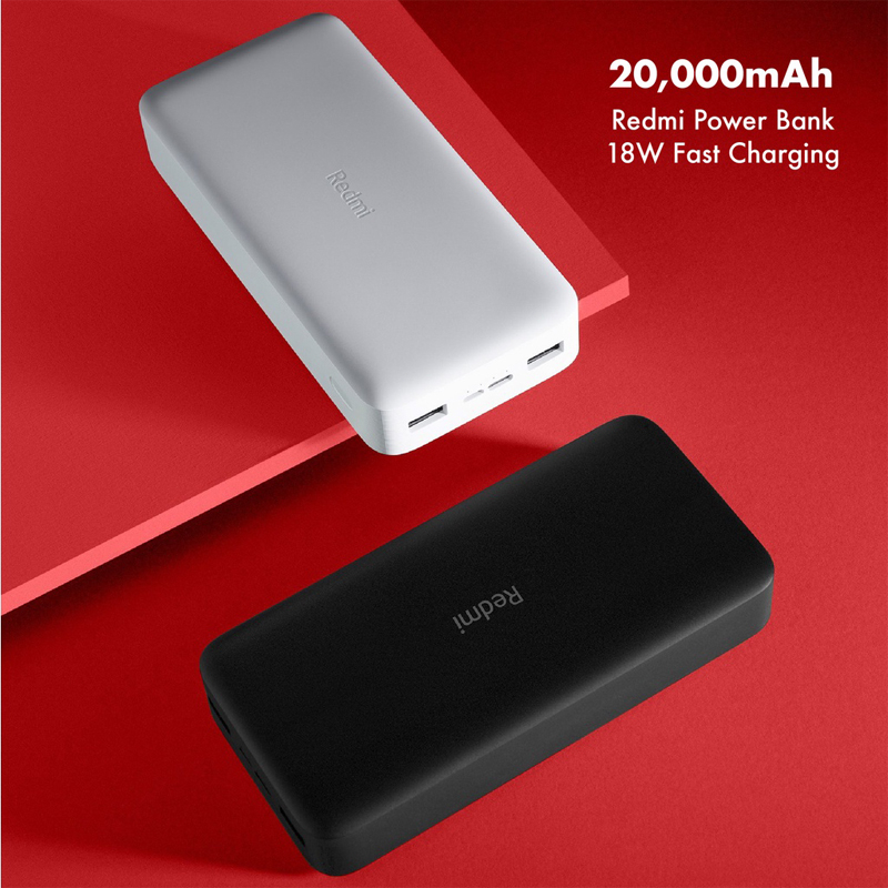 Sạc dự phòng không dây JAERSENT Xiaomi Red Mi 20000mAh 18W 20000 mAh PB200LZM thế hệ 3 bản sạc nhanh