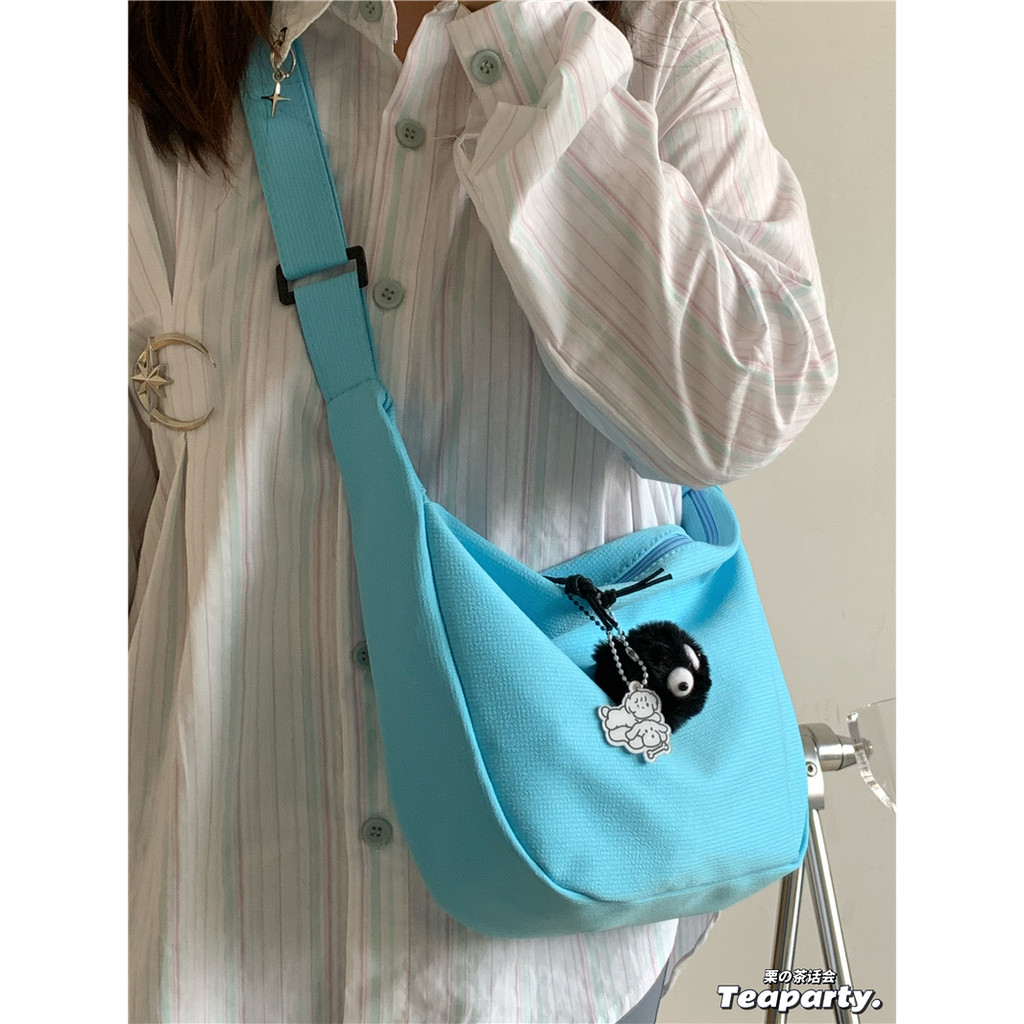 HASHIDUN   Túi đeo vai nữ dung tích lớn túi đeo chéo vải thời trang mùa thu dành cho sinh viên