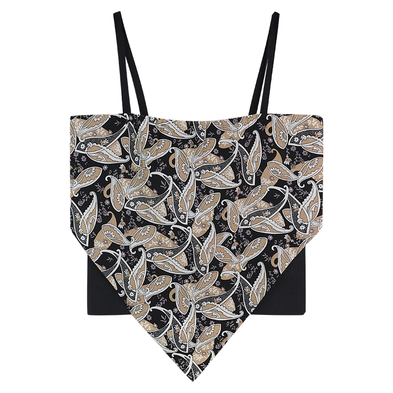 Áo tank top Hai Dây Dáng Ôm In Họa Tiết Gia Vị Lalisas Quyến Rũ Cho Nữ