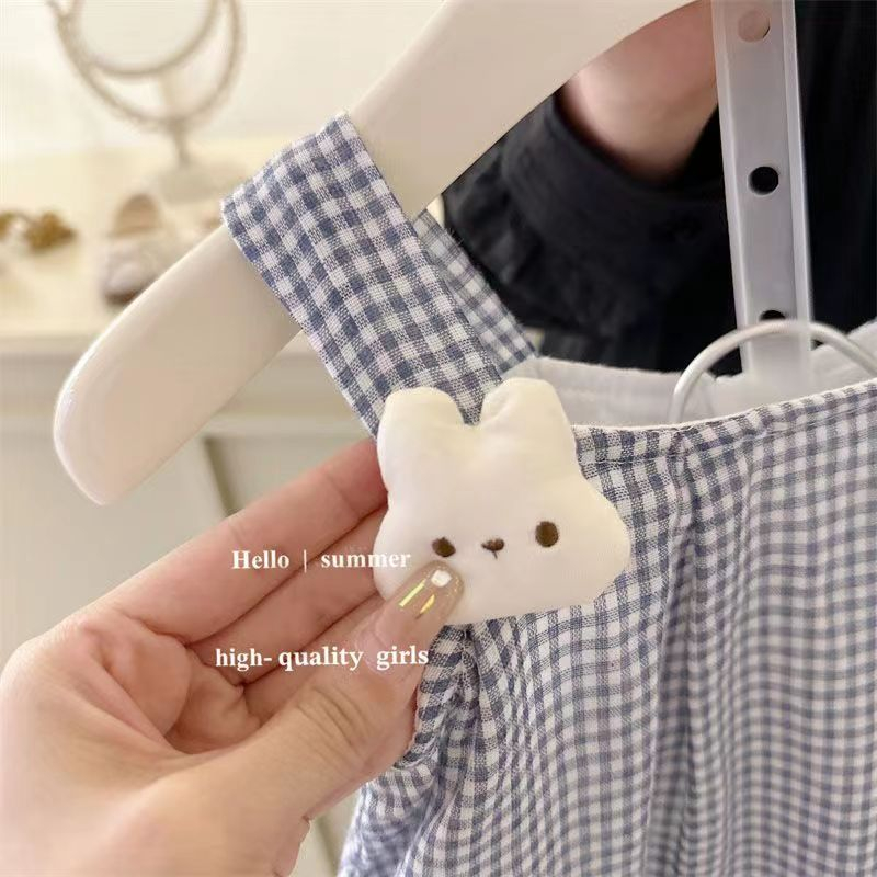 Đầm Sơ Mi Caro Phong Cách Hàn Quốc Dễ Thương Cho Bé Gái