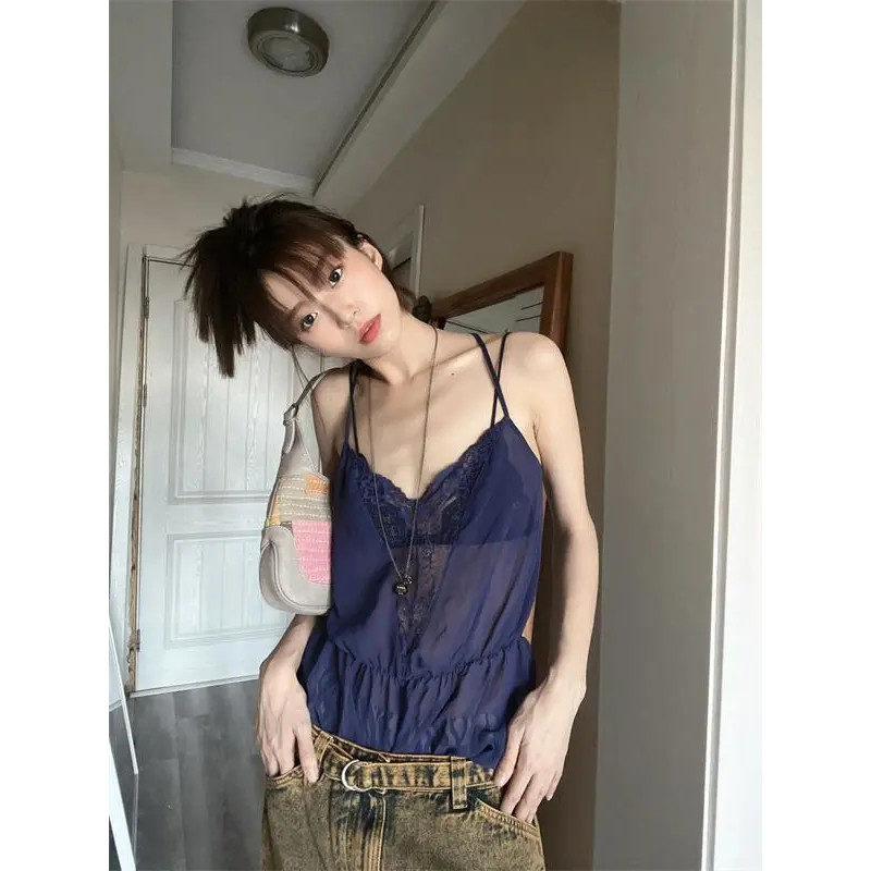 Áo Hai Dây Ôm Dáng Phong Cách Gợi Cảm Thiết Kế Mới Mùa Hè Cho Nữ