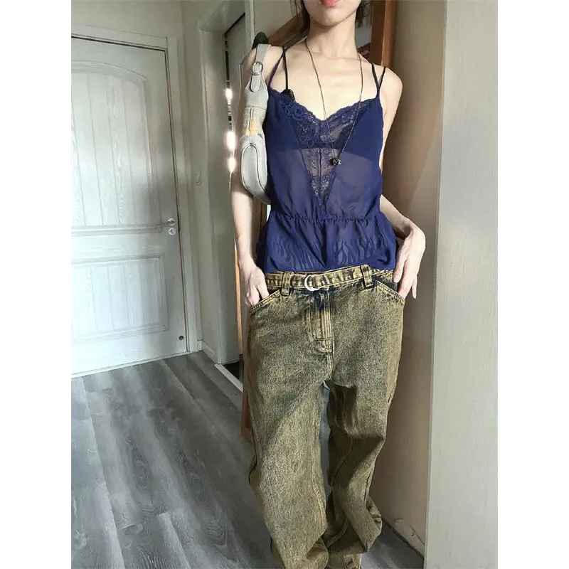 Áo Hai Dây Ôm Dáng Phong Cách Gợi Cảm Thiết Kế Mới Mùa Hè Cho Nữ