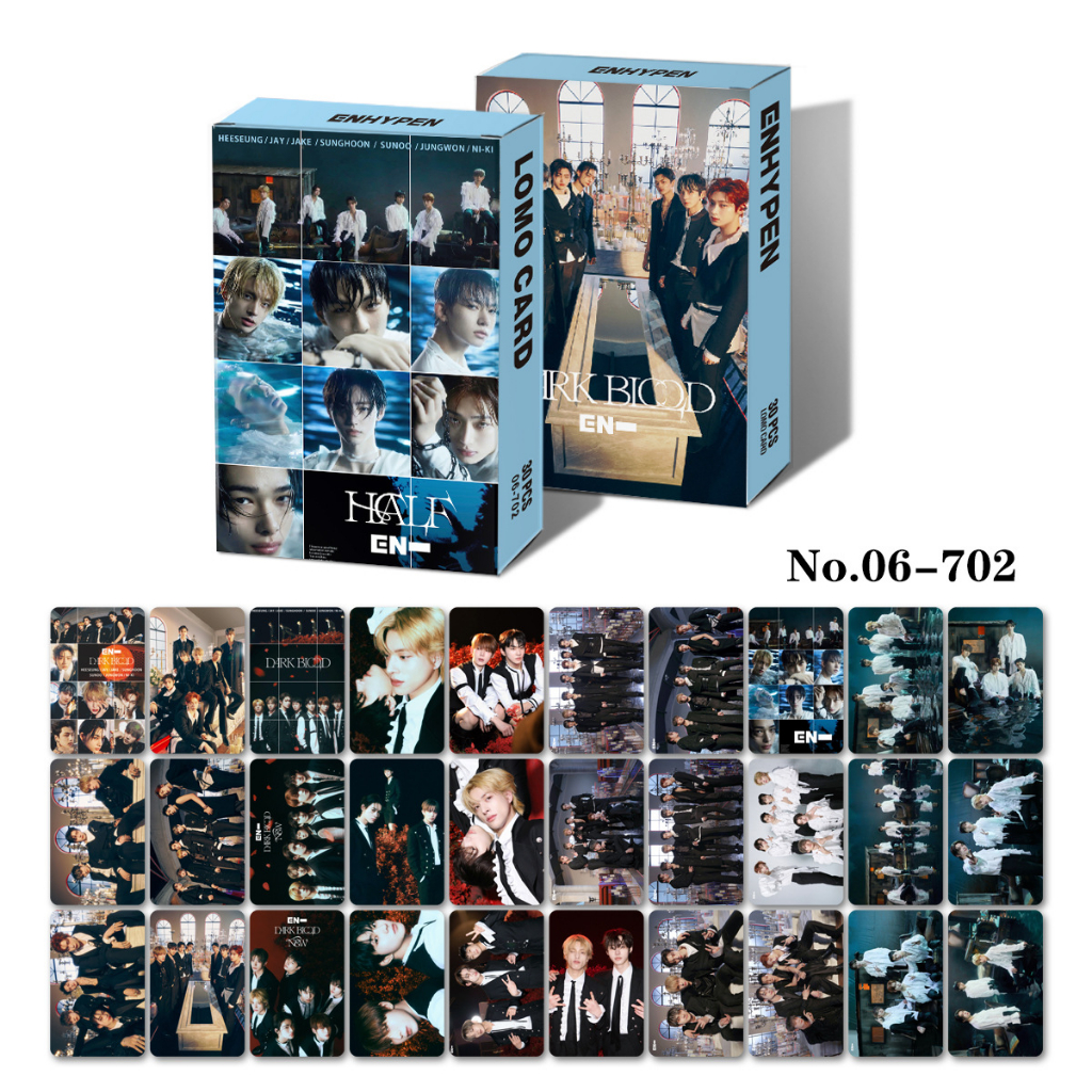Kpop BTS ENHYPEN BLACKPINK IU YINWAR STRAY KIDS Lomo Photo Cards 30pcs / box