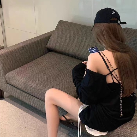 Áo Cổ Tròn Dài Tay Thiết Kế Trong Suốt Thời Trang Mùa Hè Dành Cho Nữ