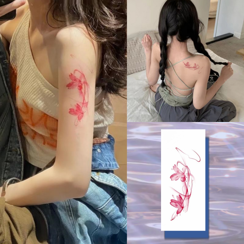 Hình Xăm Dán Tạm Thời Hình Bướm Nhiều Màu Sắc Chống Nước Lâu Trôi 7 Ngày