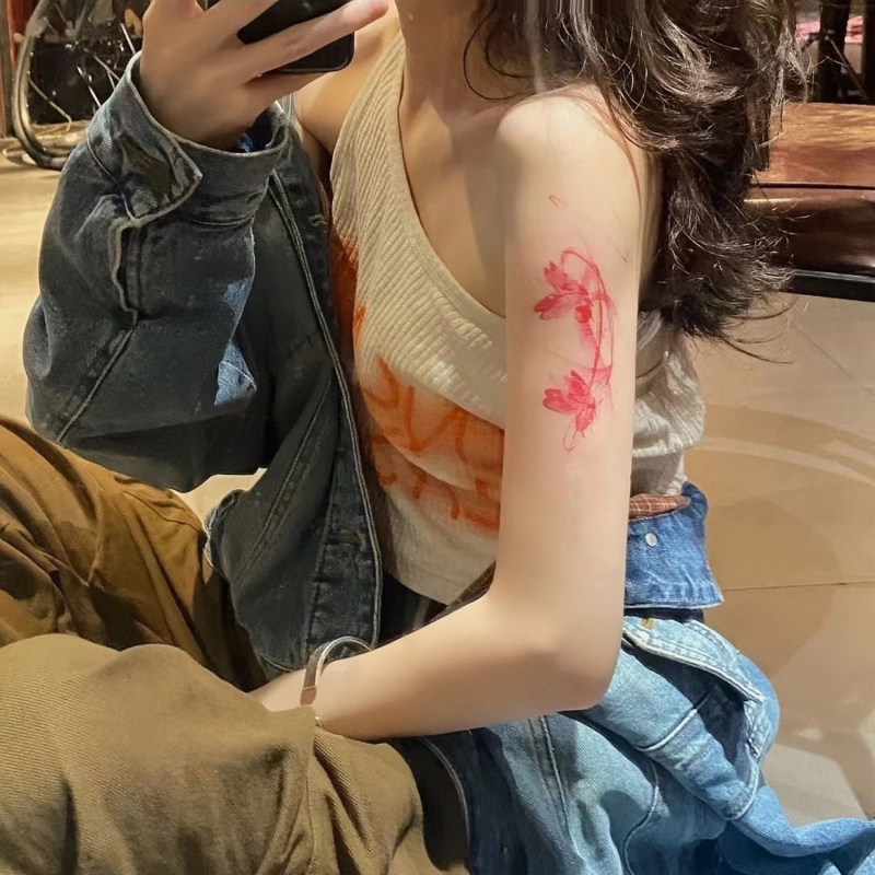 Hình Xăm Dán Tạm Thời Họa Tiết Bướm Quyến Rũ Chống Thấm Nước Lâu Trôi Trong 7 Ngày