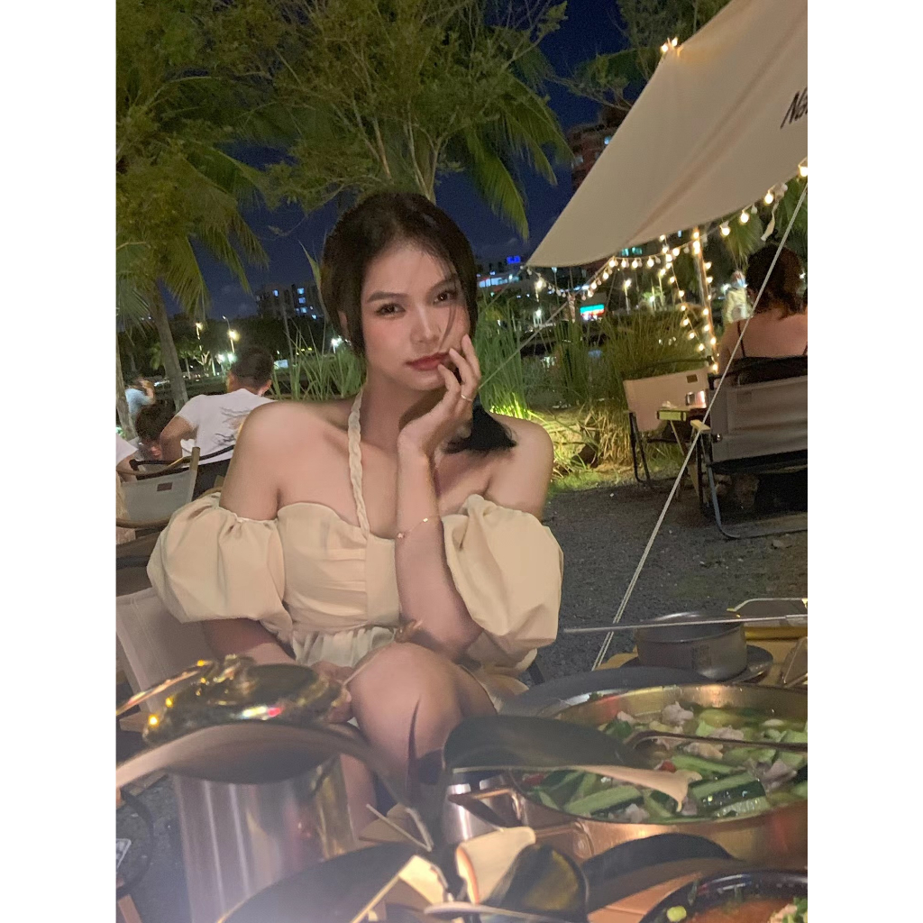 Đầm Hai Dây Mùa Hè Phong Cách Pháp Kiểu Mới 2023✨✨Đầm Lông Xù Dáng Dài Vừa Phải Phong Cách Desire Tinh Khiết