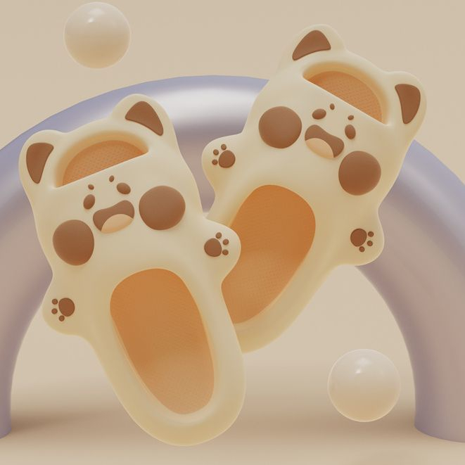 Dép Đi Trong Nhà Tắm Chống Trượt Hình Mèo Dudu Dễ Thương  Cho Cặp Đôi