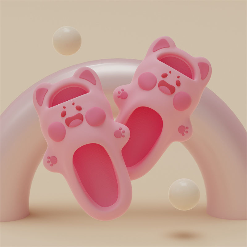 Dép Đi Trong Nhà Tắm Chống Trượt Hình Mèo Dudu Dễ Thương  Cho Cặp Đôi