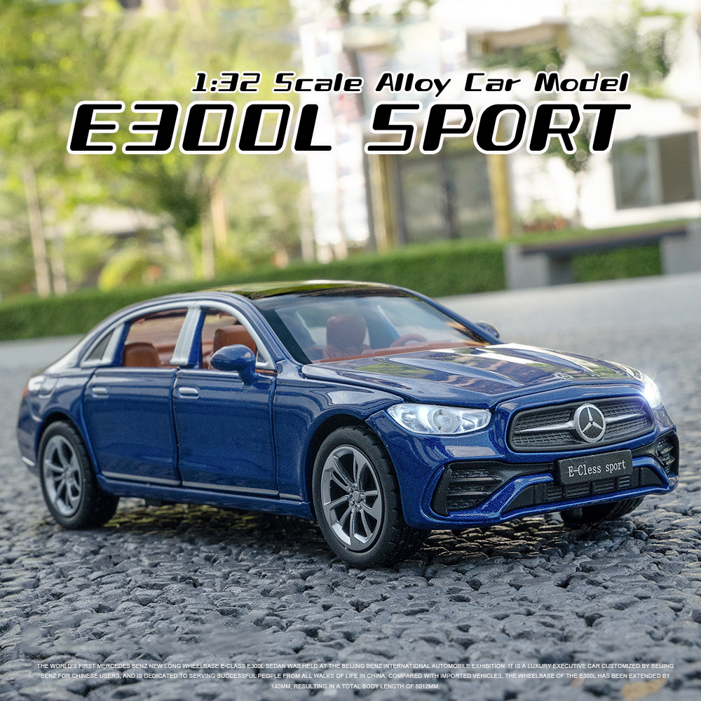 Mô Hình Xe Hơi Benz E300L Tỉ Lệ 1: 32 Bằng Hợp Kim Có Đèn Và Nhạc Độc Đáo Sống Động