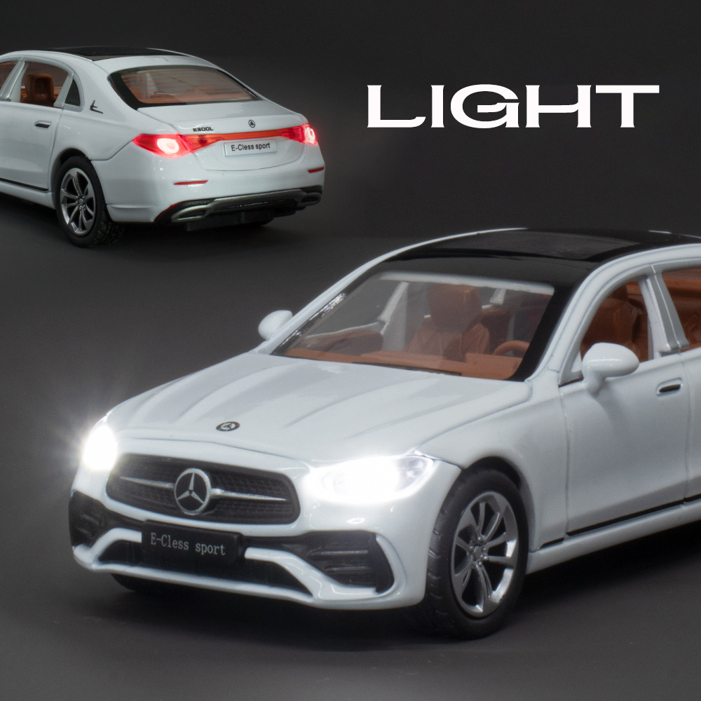 Mô Hình Xe Hơi Benz E300L Tỉ Lệ 1: 32 Bằng Hợp Kim Có Đèn Và Nhạc Độc Đáo Sống Động