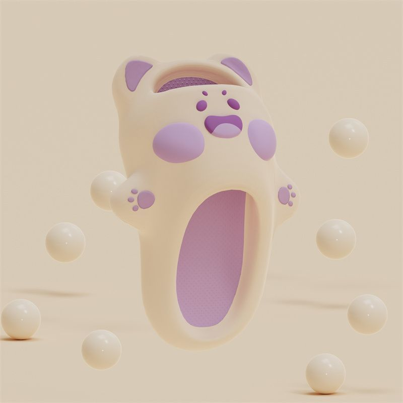 Dép Đi Trong Nhà Tắm Chống Trượt Hình Mèo Dudu Dễ Thương  Cho Cặp Đôi