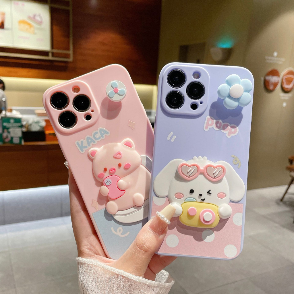 Ốp Điện Thoại Mềm In Hình Chú Cún Hoạt Hình Dễ Thương Cho Samsung Galaxy S23 FE Note 10 20 Ultra S9 S8 Plus A04e A03 Core A14