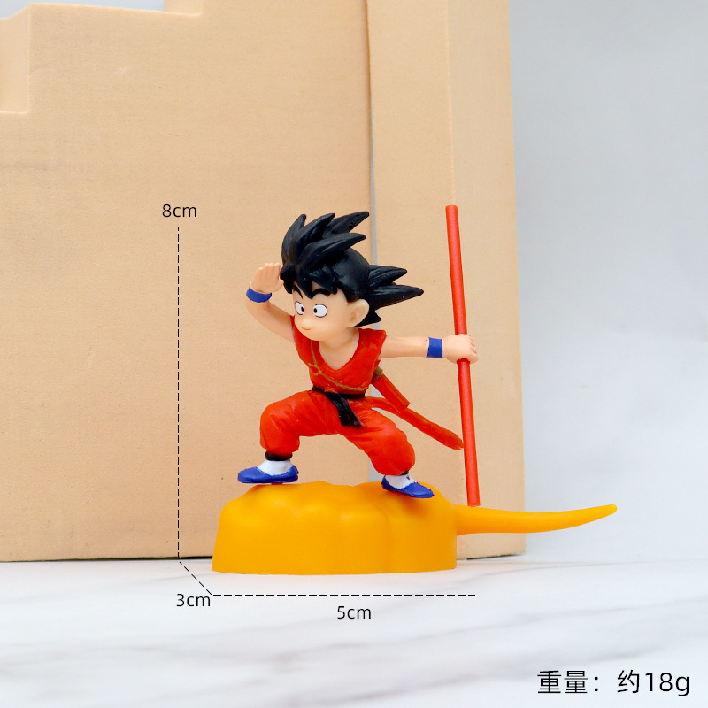 Mô Hình Nhân Vật Son Goku Kakarotto Somersault Bằng PVC 10 Phong Cách 8-14cm