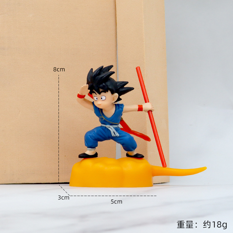 Mô Hình Nhân Vật Son Goku Kakarotto Somersault Bằng PVC 10 Phong Cách 8-14cm