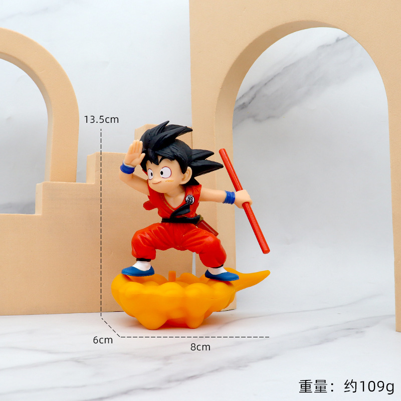 Mô Hình Nhân Vật Son Goku Kakarotto Somersault Bằng PVC 10 Phong Cách 8-14cm