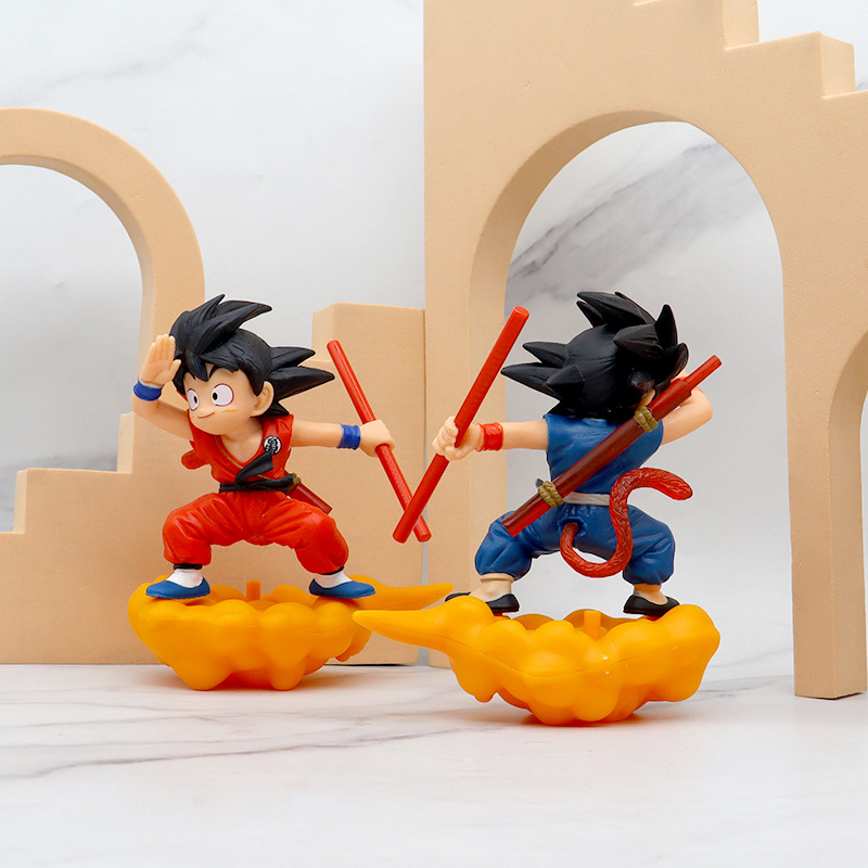Mô Hình Nhân Vật Son Goku Kakarotto Somersault Bằng PVC 10 Phong Cách 8-14cm